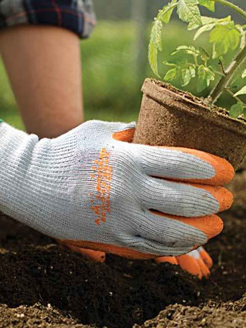 FORTUNER 5 Pairs Latex Coated Safety Gloves for Men Industrial Gloves -  Hand Gloves for Men - Gardening Gloves - Working Gloves for Men - Rubber
